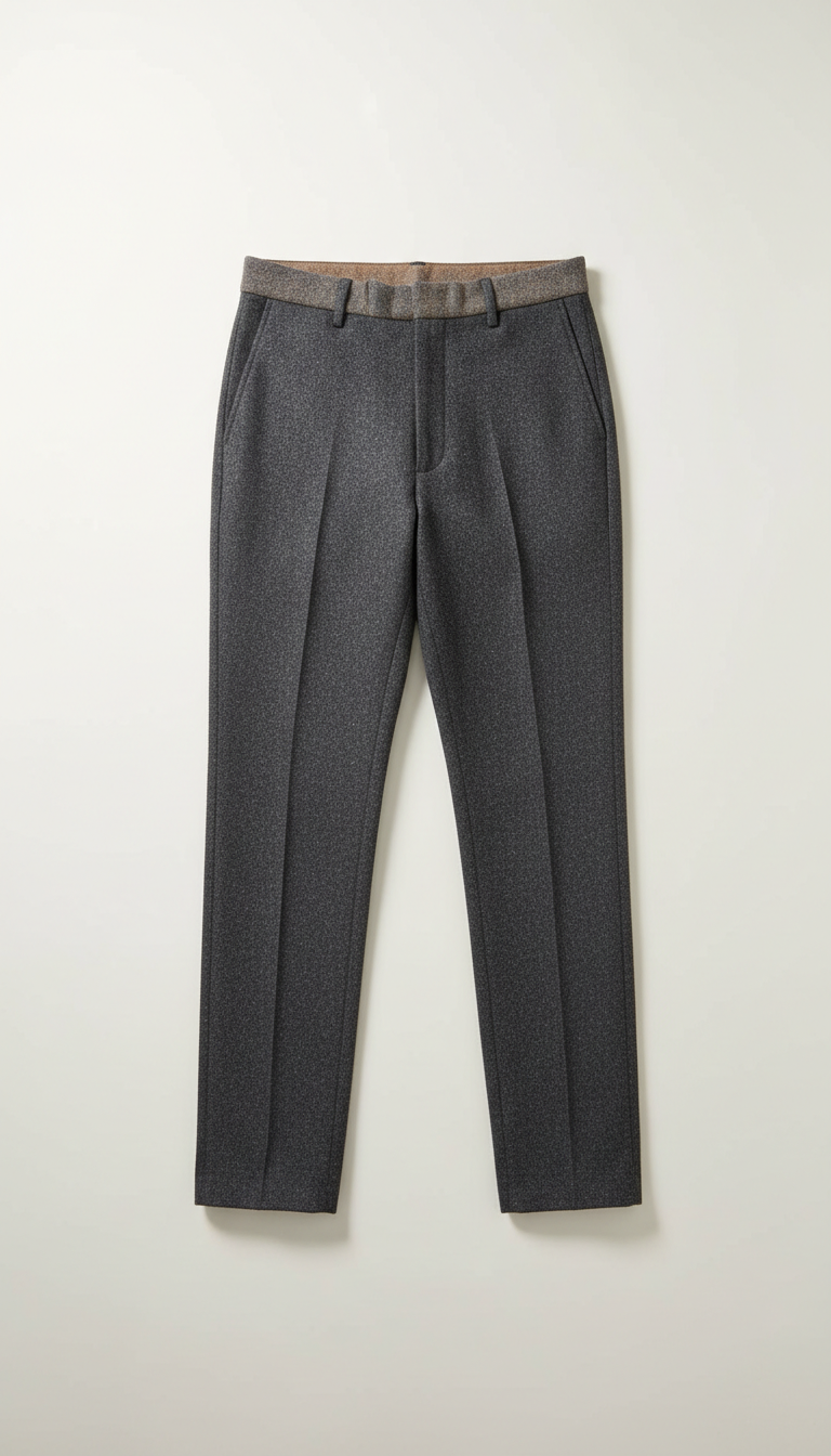 Tapered Wool Trousers